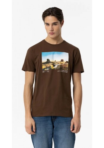 Ανδρικό T-Shirt Tiffosi 10054098-217 Καφέ