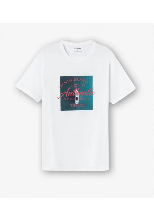 Ανδρικό T-Shirt Tiffosi 10054325-001 Λευκό