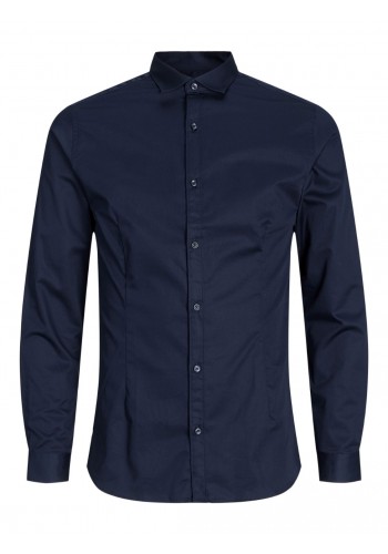 Ανδρικό Πουκάμισο Slim Fit Jack & Jones JJPRParma Shirt L/S Noos 12097662 Μπλε