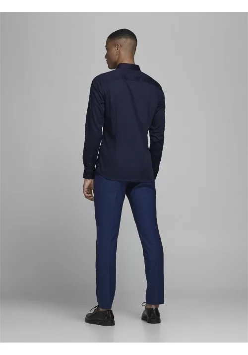 Ανδρικό Πουκάμισο Slim Fit Jack & Jones JJPRParma Shirt L/S Noos 12097662 Μπλε