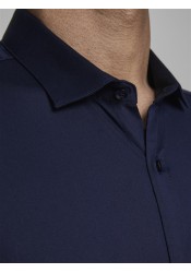 Ανδρικό Πουκάμισο Slim Fit Jack & Jones JJPRParma Shirt L/S Noos 12097662 Μπλε