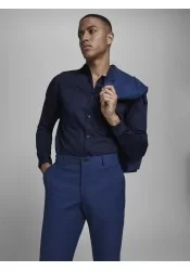 Ανδρικό Πουκάμισο Slim Fit Jack & Jones JJPRParma Shirt L/S Noos 12097662 Μπλε Ανδρικό Πουκάμισο Slim Fit Jack & Jones JJPRParma Shirt L/S Noos 12097662 Μπλε