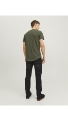 Ανδρικό T-Shirt Jack & Jones JJENoa Tee SS Crew Neck 12113648 Χακί