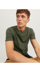 Ανδρικό T-Shirt Jack & Jones JJENoa Tee SS Crew Neck 12113648 Χακί