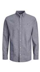 Ανδρικό Πουκάμισο Λινό Slim Fit Jack & Jones JPRBlusummer Sheild Shirt12250007 Faded Denim Ανδρικό Πουκάμισο Λινό Slim Fit Jack & Jones JPRBlusummer Sheild Shirt12250007 Faded Denim