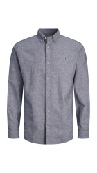 Ανδρικό Πουκάμισο Λινό Slim Fit Jack & Jones JPRBlusummer Sheild Shirt12250007 Faded Denim Ανδρικό Πουκάμισο Λινό Slim Fit Jack & Jones JPRBlusummer Sheild Shirt12250007 Faded Denim