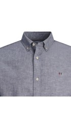 Ανδρικό Πουκάμισο Λινό Slim Fit Jack & Jones JPRBlusummer Sheild Shirt12250007 Faded Denim Ανδρικό Πουκάμισο Λινό Slim Fit Jack & Jones JPRBlusummer Sheild Shirt12250007 Faded Denim