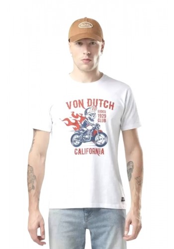 Ανδρικό T-Shirt Von Dutch VD/1/TR/Ride/W Λευκό