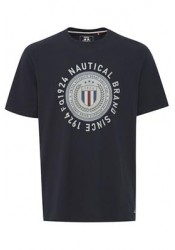 Ανδρικό T-Shirt FQ1924 FQTom SS tee w logo print 190411 Μπλε