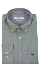 Ανδρικό Πουκάμισο Boston 2200-22 Πράσινο Ανδρικό Πουκάμισο Boston 2200-22 Πράσινο