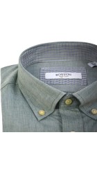 Ανδρικό Πουκάμισο Boston 2200-22 Πράσινο Ανδρικό Πουκάμισο Boston 2200-22 Πράσινο