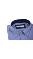 Ανδρικό Πουκάμισο Boston 2200-44 Γαλάζιο Ανδρικό Πουκάμισο Boston 2200-44 Γαλάζιο