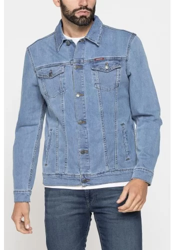 Ανδρικό Μπουφάν Τζιν Carrera Jeans  4500970A-500 Γαλάζιο