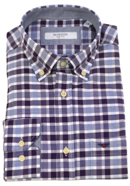 Ανδρικό Πουκάμισο Boston 500-2 Μωβ