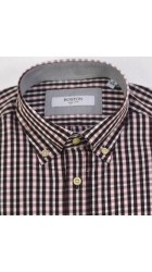 Ανδρικό Πουκάμισο Boston 501-1 Μπορντό