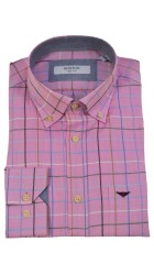 Ανδρικό Πουκάμισο Boston 502-2 Ροζ Ανδρικό Πουκάμισο Boston 502-2 Ροζ