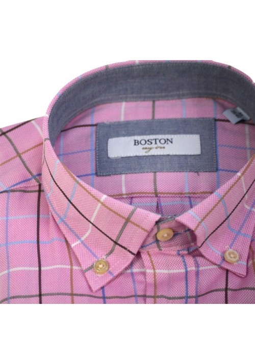 Ανδρικό Πουκάμισο Boston 502-2 Ροζ