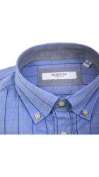 Ανδρικό Πουκάμισο Boston 502-3 Γαλάζιο