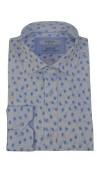 Ανδρικό Πουκάμισο Slim Fit Boston 503-1 Λευκό Ανδρικό Πουκάμισο Slim Fit Boston 503-1 Λευκό