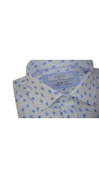 Ανδρικό Πουκάμισο Slim Fit Boston 503-1 Λευκό