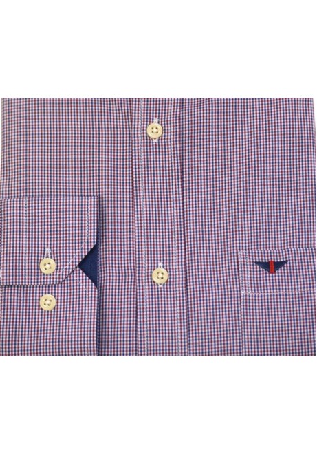 Ανδρικό Πουκάμισο Boston 7250-2 Κόκκινο