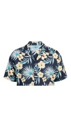Ανδρικό Πουκάμισο Jack & Jones JJJeff Floral Aop Resort Shirt 12252390 Μπλε