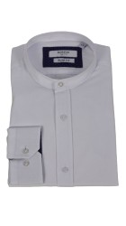 Ανδρικό Πουκάμισο Mao Slim Fit Boston 9502-12 Λευκό