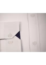 Ανδρικό Πουκάμισο Slim Fit Boston 9502-1 Λευκό