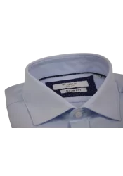Ανδρικό Πουκάμισο Slim Fit Boston 9502-453-1 Γαλάζιο