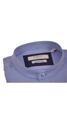 Ανδρικό Πουκάμισο Mao Slim Fit Boston 9502-455-2 Γαλάζιο Ανδρικό Πουκάμισο Mao Slim Fit Boston 9502-455-2 Γαλάζιο