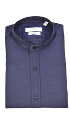 Ανδρικό Πουκάμισο Mao Slim Fit Boston 9502-466-2 Μπλε Ανδρικό Πουκάμισο Mao Slim Fit Boston 9502-466-2 Μπλε