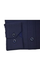 Ανδρικό Πουκάμισο Slim Fit Boston 9502-466 Μπλε Ανδρικό Πουκάμισο Slim Fit Boston 9502-466 Μπλε