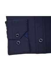 Ανδρικό Πουκάμισο Slim Fit Boston 9502-466 Μπλε