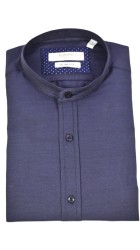 Ανδρικό Πουκάμισο Mao Slim Fit Boston 9502-466-2 Μπλε Ανδρικό Πουκάμισο Mao Slim Fit Boston 9502-466-2 Μπλε