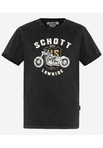 Ανδρικό T-Shirt Schott Tsaron Black