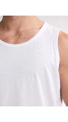 Αμάνικο T-Shirt Petrol M-1050-SLR752-000 White