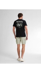 Ανδρικό T-Shirt Petrol M-1050-TSR125-9999 Μαύρο