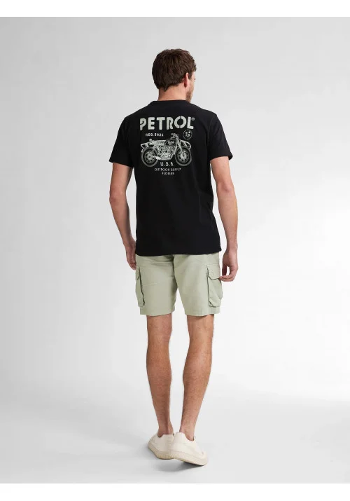 Ανδρικό T-Shirt Petrol M-1050-TSR125-9999 Μαύρο
