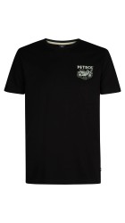 Ανδρικό T-Shirt Petrol M-1050-TSR125-9999 Μαύρο
