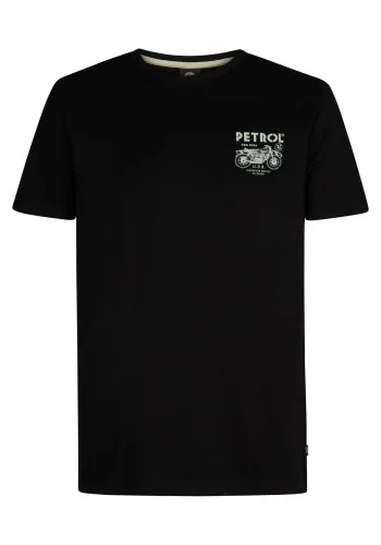 Ανδρικό T-Shirt Petrol M-1050-TSR125-9999 Μαύρο