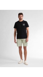 Ανδρικό T-Shirt Petrol M-1050-TSR125-9999 Μαύρο