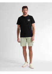 Ανδρικό T-Shirt Petrol M-1050-TSR125-9999 Μαύρο Ανδρικό T-Shirt Petrol M-1050-TSR125-9999 Μαύρο