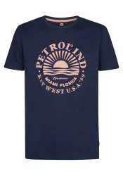 Ανδρικό T-Shirt Petrol M-1050-TSR127-5082 Μπλε Ανδρικό T-Shirt Petrol M-1050-TSR127-5082 Μπλε