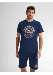 Ανδρικό T-Shirt Petrol M-1050-TSR127-5082 Μπλε Ανδρικό T-Shirt Petrol M-1050-TSR127-5082 Μπλε