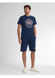 Ανδρικό T-Shirt Petrol M-1050-TSR127-5082 Μπλε Ανδρικό T-Shirt Petrol M-1050-TSR127-5082 Μπλε