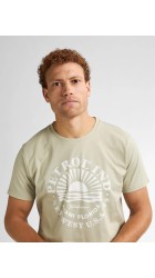 Ανδρικό T-Shirt Petrol M-1050-TSR127-6173 Πράσινο