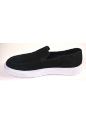 Ανδρικά Παπούτσια Loafers Riviera 2071 Suede Μαύρο 
