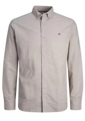 Ανδρικό Πουκάμισο Λινό Slim Fit Jack & Jones JPRBlUSummer Sheild Shirt12250007 Μπεζ Ανδρικό Πουκάμισο Λινό Slim Fit Jack & Jones JPRBlUSummer Sheild Shirt12250007 Μπεζ