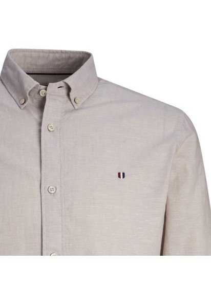 Ανδρικό Πουκάμισο Λινό Slim Fit Jack & Jones JPRBlUSummer Sheild Shirt12250007 Μπεζ