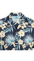 Ανδρικό Πουκάμισο Jack & Jones JJJeff Floral Aop Resort Shirt 12252390 Μπλε